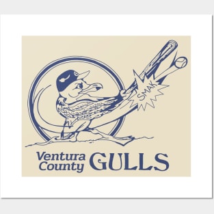 Defunct Ventura County Gulls Baseball 1986 Posters and Art